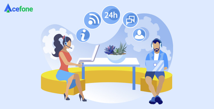 Contactless Call Centre With Acefone